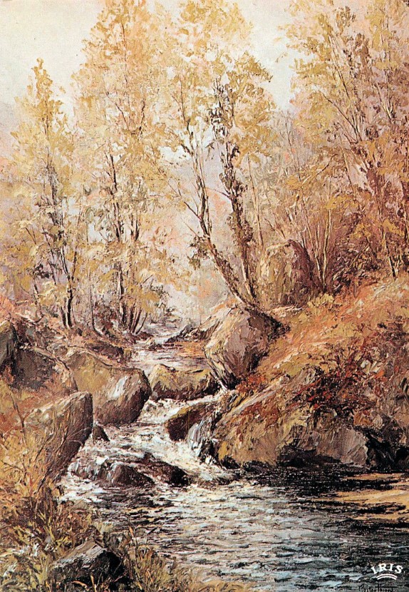 G. THIERY "Matin de printemps sur les bords du ruisseau"